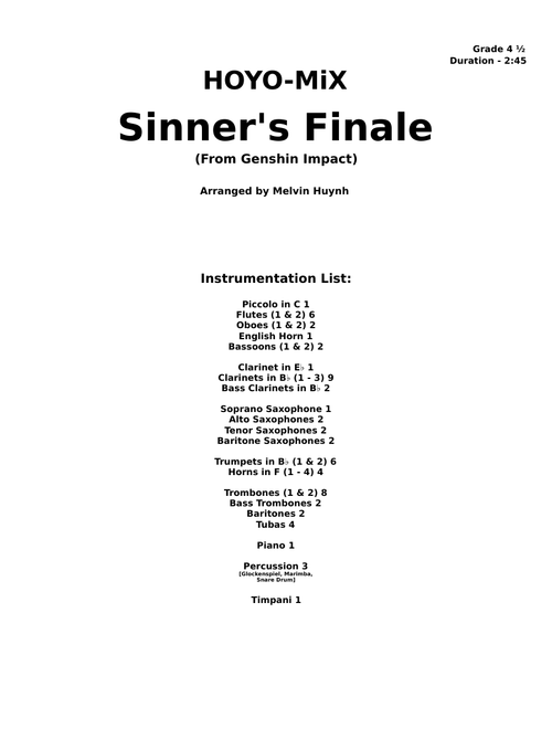 Sinner's Finale – HOYO-MiX