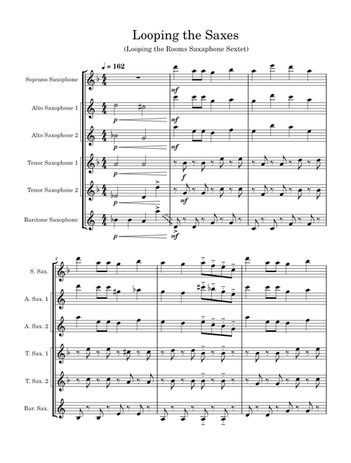Looping the Saxes (Looping the Rooms / ループザルーム – rusino)