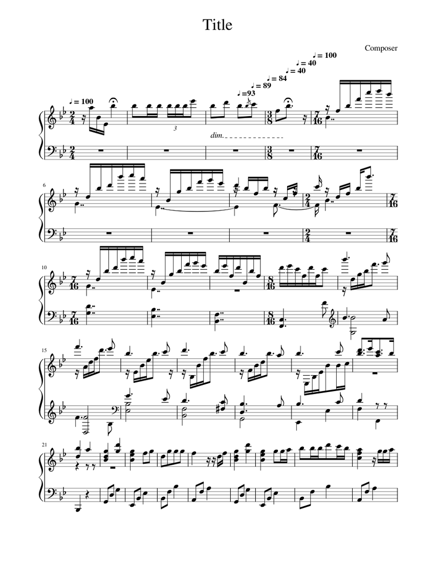 Piano solo sheet music placeholder image from a music score site