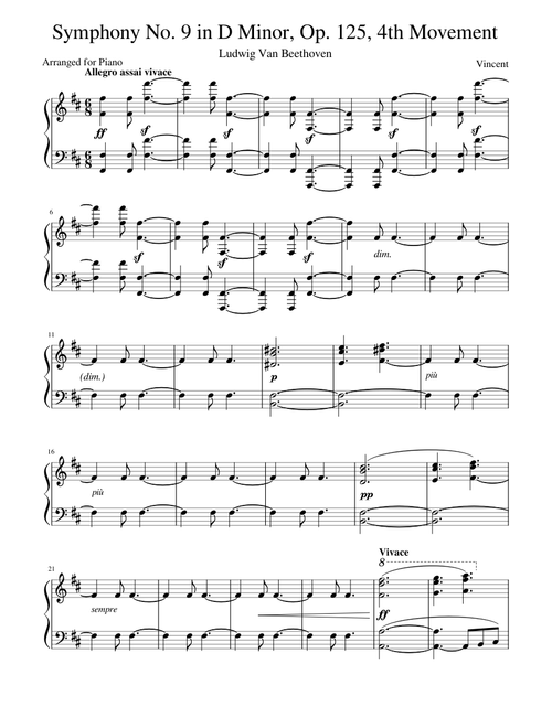Beethoven - Symphony No. 9 in D Minor, Op. 125, 4th Movement
