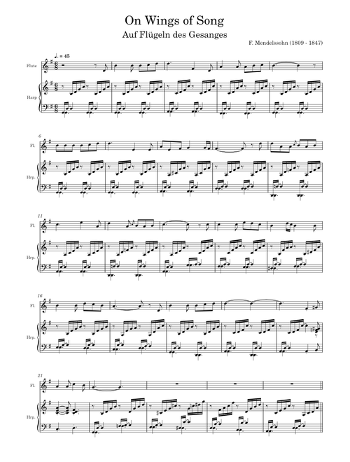 Mendelssohn - On Wings of Song