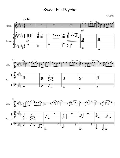 Sweet but Psycho violin