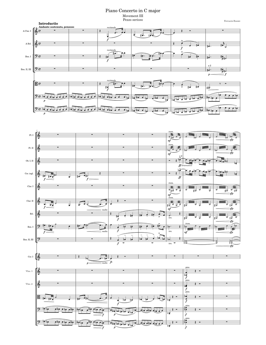 Piano Concerto, BV 247 – Ferruccio Busoni - Movement III (FULL