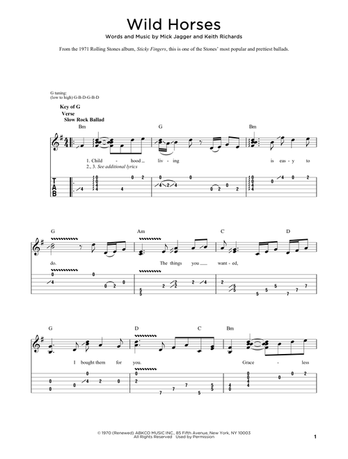 Wild Horses (Arr. Fred Sokolow) - The Rolling Stones (Dobro)