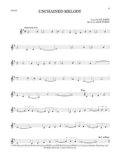 Unchained Melody - The Righteous Brothers, Al Hibbler, Les Baxter (Violin Solo)