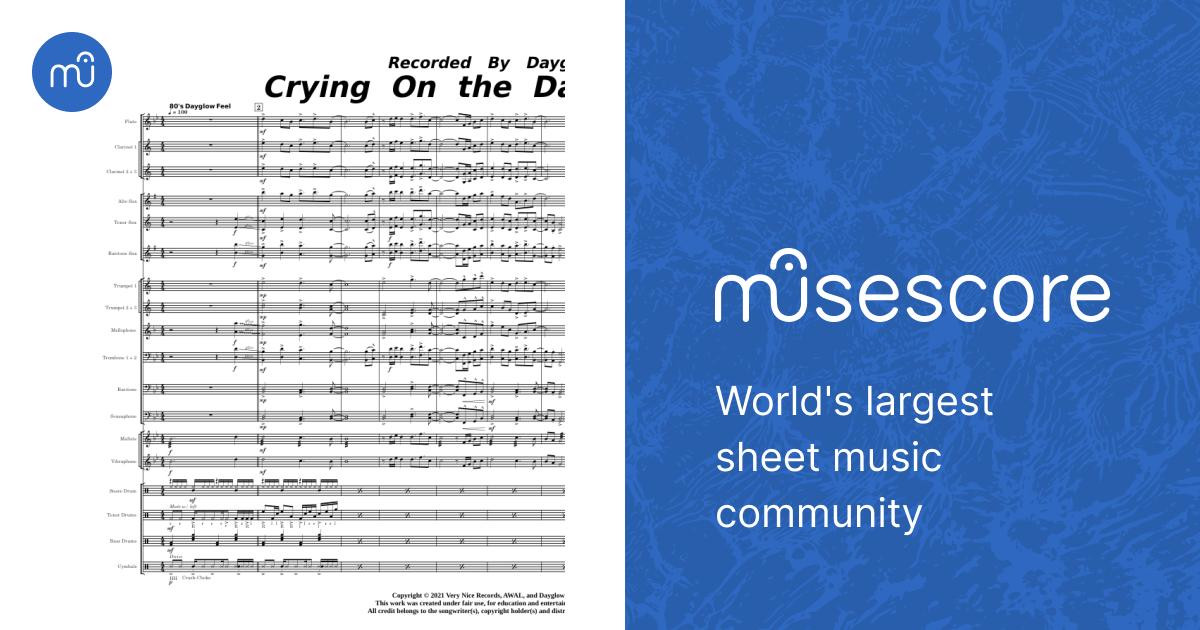 Crying on The Dance Floor Dayglow Sheet music for Trombone, Tuba