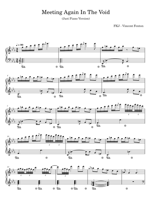 Meeting Again In The Void (Just Piano version) - FKJ