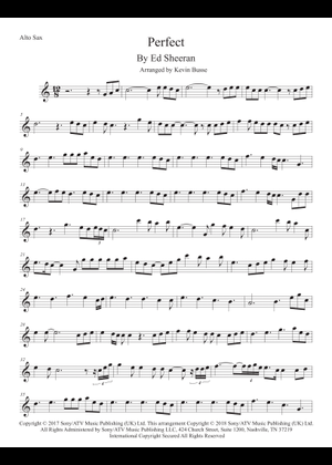 Perfect ed sheeran saxophone top