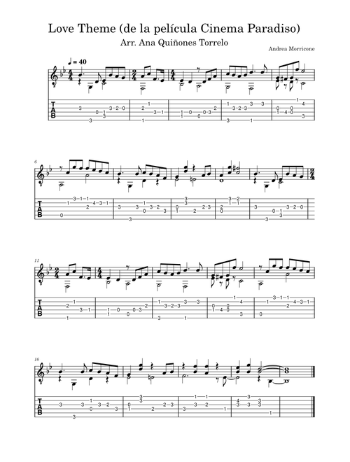 Love Theme (Cinema Paradiso) – Andrea Morricone