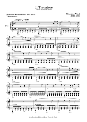 Verdi, Il Trovatore: Stride la vampa Sheet Music for Piano, Flute