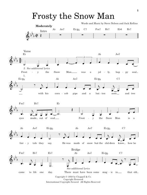 Frosty The Snow Man - Jack Rollins (Pro Vocal)