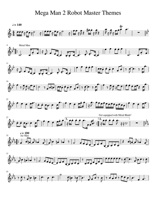 Mega Man 2 Robot Master Themes