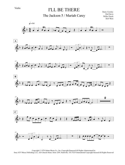 I'll Be There (Arr. Leo Silva) - Mariah Carey (Violin Solo)