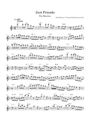 Just Friends (Leadsheet) Sheet Music with Chords for Piano (Solo Just Friends (Leadsheet) Sheet Music with Chords for Piano (Solo