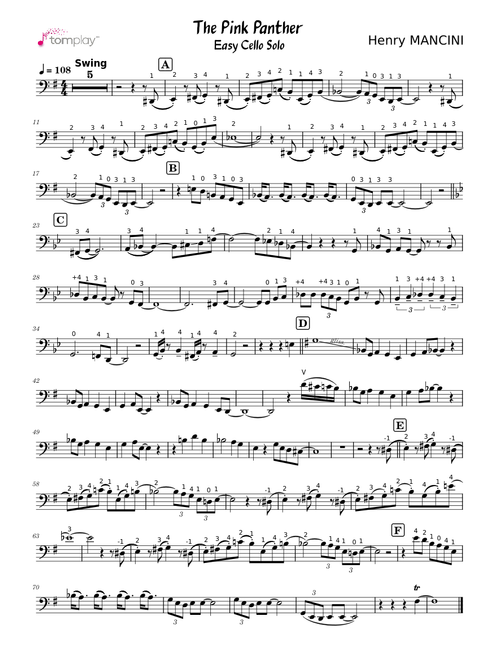 The Pink Panther – Henry Mancini