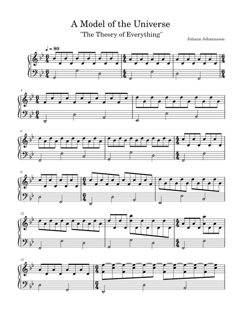 A Model Of The Universe – Johann Johannsson