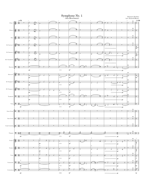 Symphony No. 1, 4th Movement (arr. Richard Meyer)