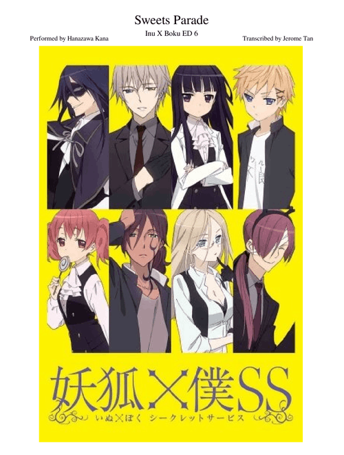 【Inu X Boku ED 6】【Sweets Parade】