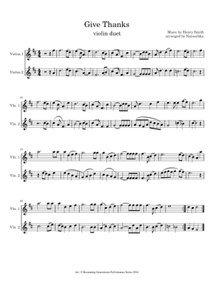 大いなる方に(日本語版、Give Thanks) - Henry Smith Sheet