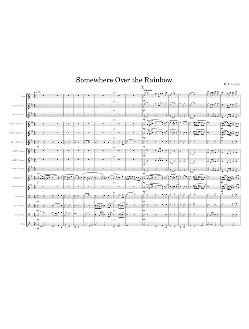 Somewhere Over the Rainbow | Full Band - Keenan Glimpse