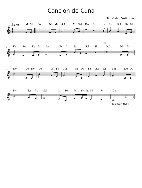 Cancion de Cuna