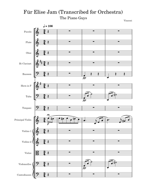 The Piano Guys - Für Elise Jam (Transcribed for Orchestra)