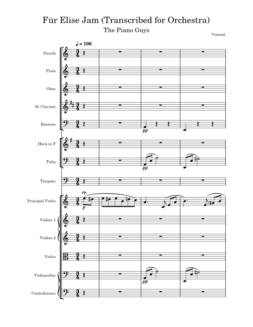 The Piano Guys - Für Elise Jam (Transcribed for Orchestra
