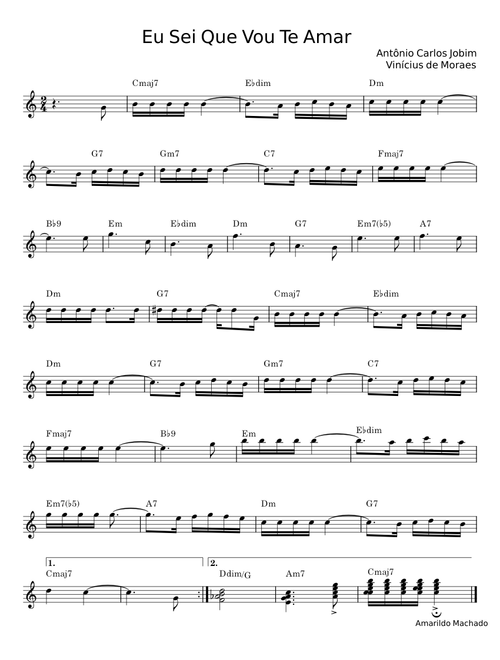 Eu sei que vou te amar - Antônio Carlos Jobim