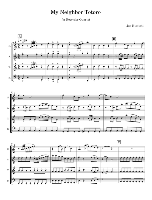 Me Neighbor Totoro - Joe Hisaishi
