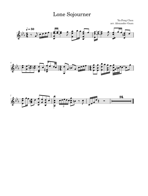Yu-Peng Chen - Lone Sojourner (violin)