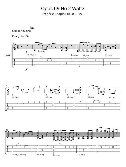 Waltz op 34 no 2 - Frédéric Chopin
