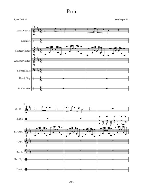 Run – OneRepublic (Instrumental)