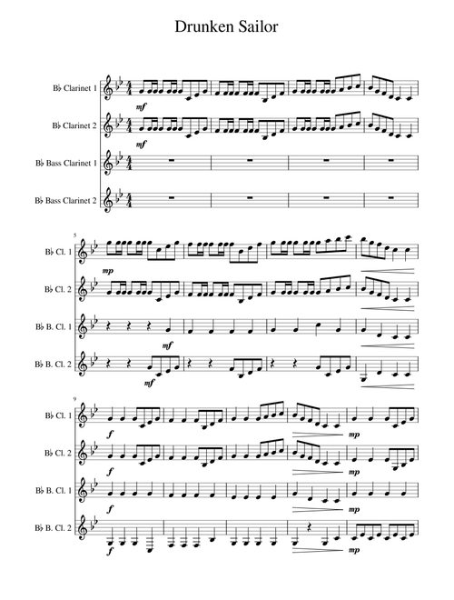 Drunken sailor – Misc Traditional