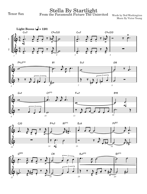 Stella By Starlight – Victor Young & Ned Washington