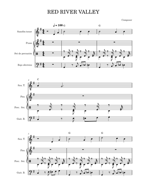 Red River Valley – Misc tunes RED RIVER VALLEY
