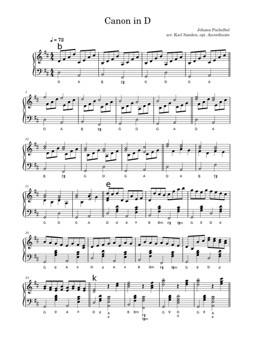 Canon in D – Johann Pachelbel