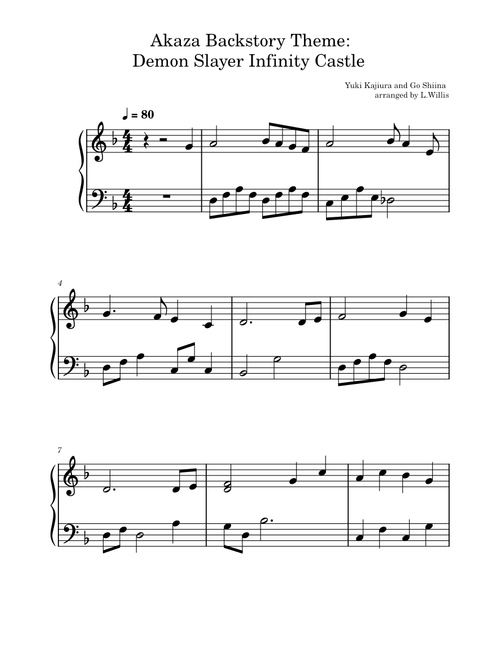Akaza Backstory Theme – Go Shiina, Yuki Kajiura
