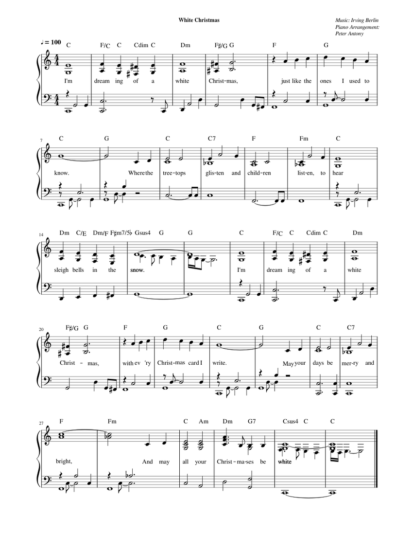 White christmas piano jazz top
