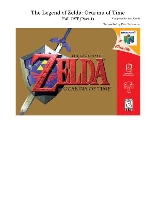 The Legend of Zelda: Ocarina of Time Full OST Part 1