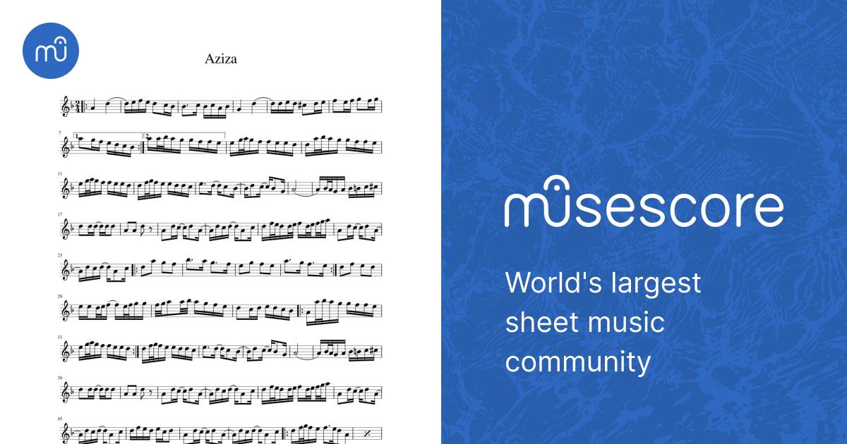 Aziza Sheet Music for Piano (Solo) Easy | MuseScore.com
