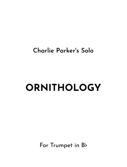 Ornithology (Arr. Jireh J.) - Charlie Parker (Trumpet Solo)