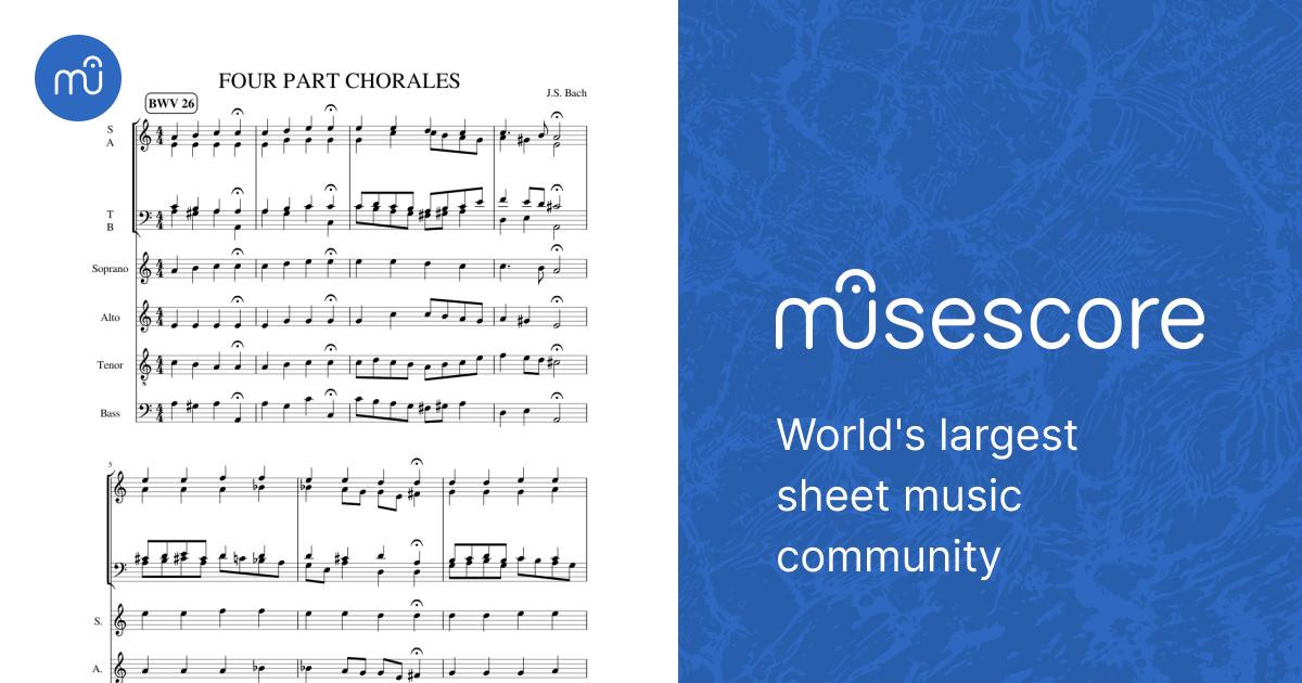 FOUR PART CHORALES (WIP) Sheet Music for Soprano, Alto