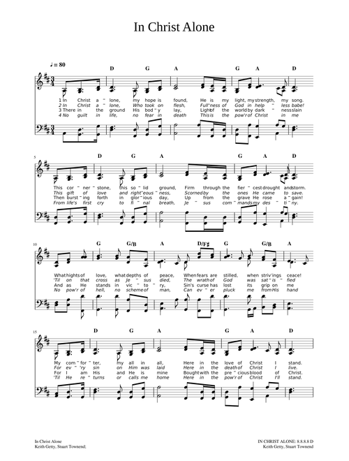 In Christ Alone