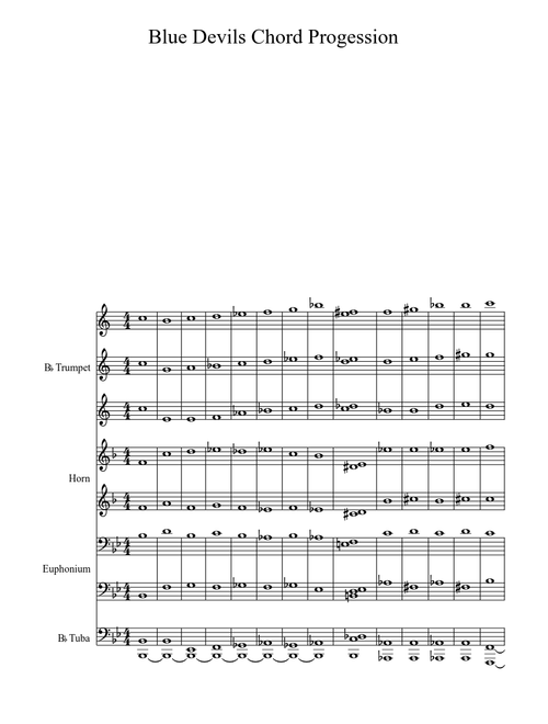 Blue Devils Chord Progression