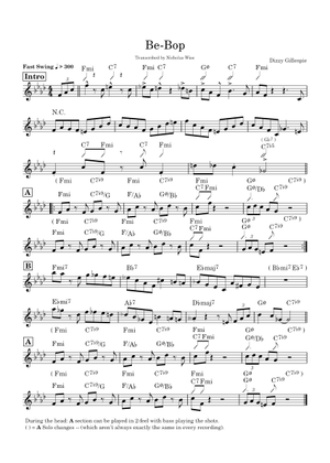 ビッグバンド楽譜「BE BOP CHARLIE」BOB FLORENCE ビッグバンド楽譜「BE BOP CHARLIE」BOB FLORENCE Be-Bop sheet music