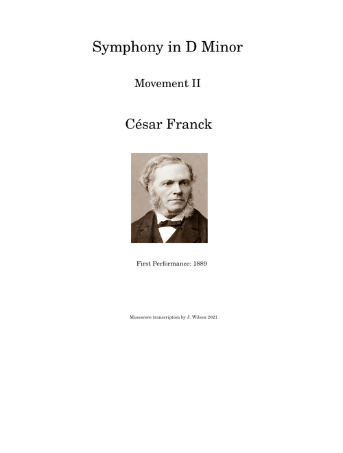 Franck Symphony in D Minor Movement II
