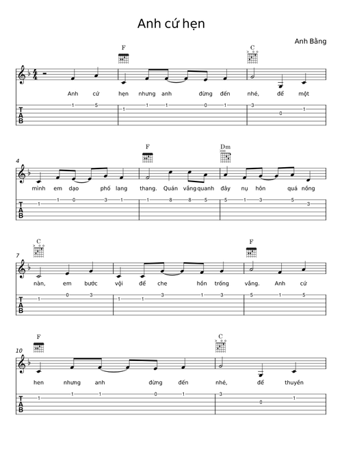 Anh cứ hẹn - Anh Bằng