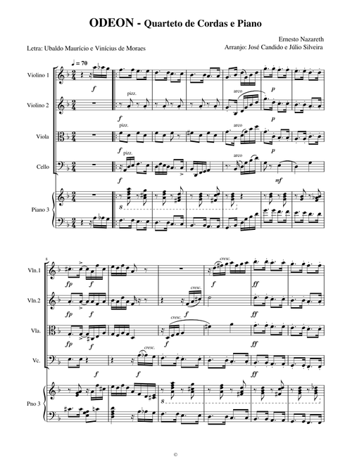 Odeon - Quarteto de Cordas e Piano