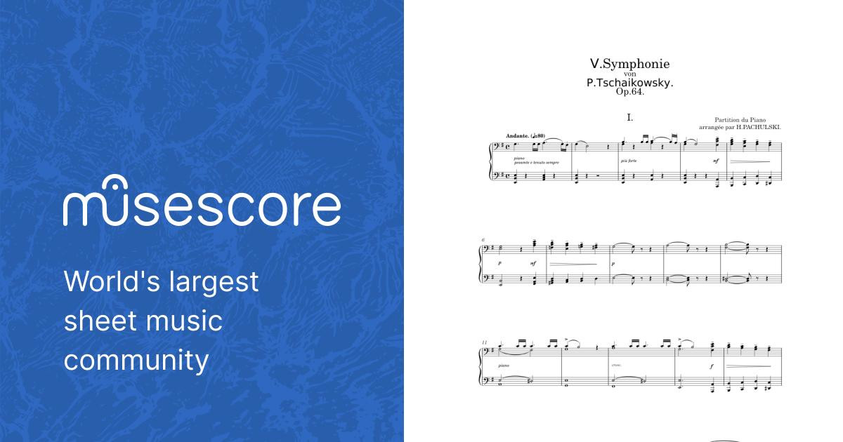 Symphony No.5, Op.64 - P.I.Tchaikovsky - H.Pachulski Sheet Symphony No.5, Op.64 - P.I.Tchaikovsky - H.Pachulski Sheet
