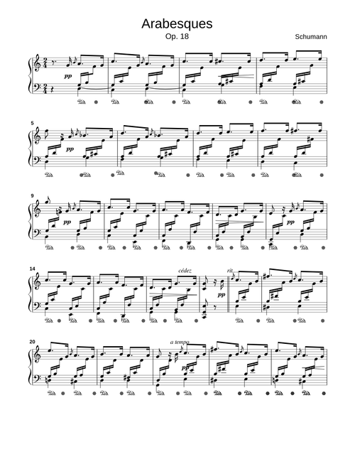 Arabesques - Op.18 Schumann